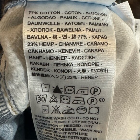 Levi's High Loose Jeans Baggy Size 27 Cotton Hemp - Picture 15 of 16